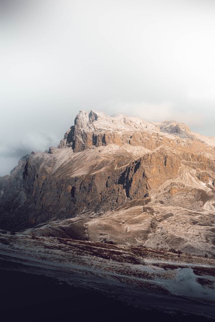 Mountain Landscapes - Capture of a dramatic rocky mountain range at da #11262378