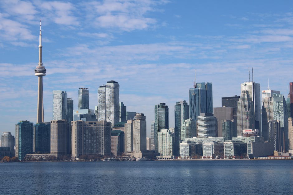 City Architecture - A breathtaking view of Toronto's skyline featuri #13232781