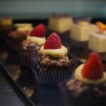 Food Aesthetics - Tempting chocolate desserts with strawberry topp #13918183
