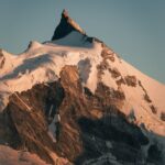 Mountain Landscapes - Stunning view of a snow-covered alpine peak in t #30765901