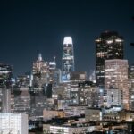 City Architecture - Stunning nighttime view of San Francisco's skyli #5962573